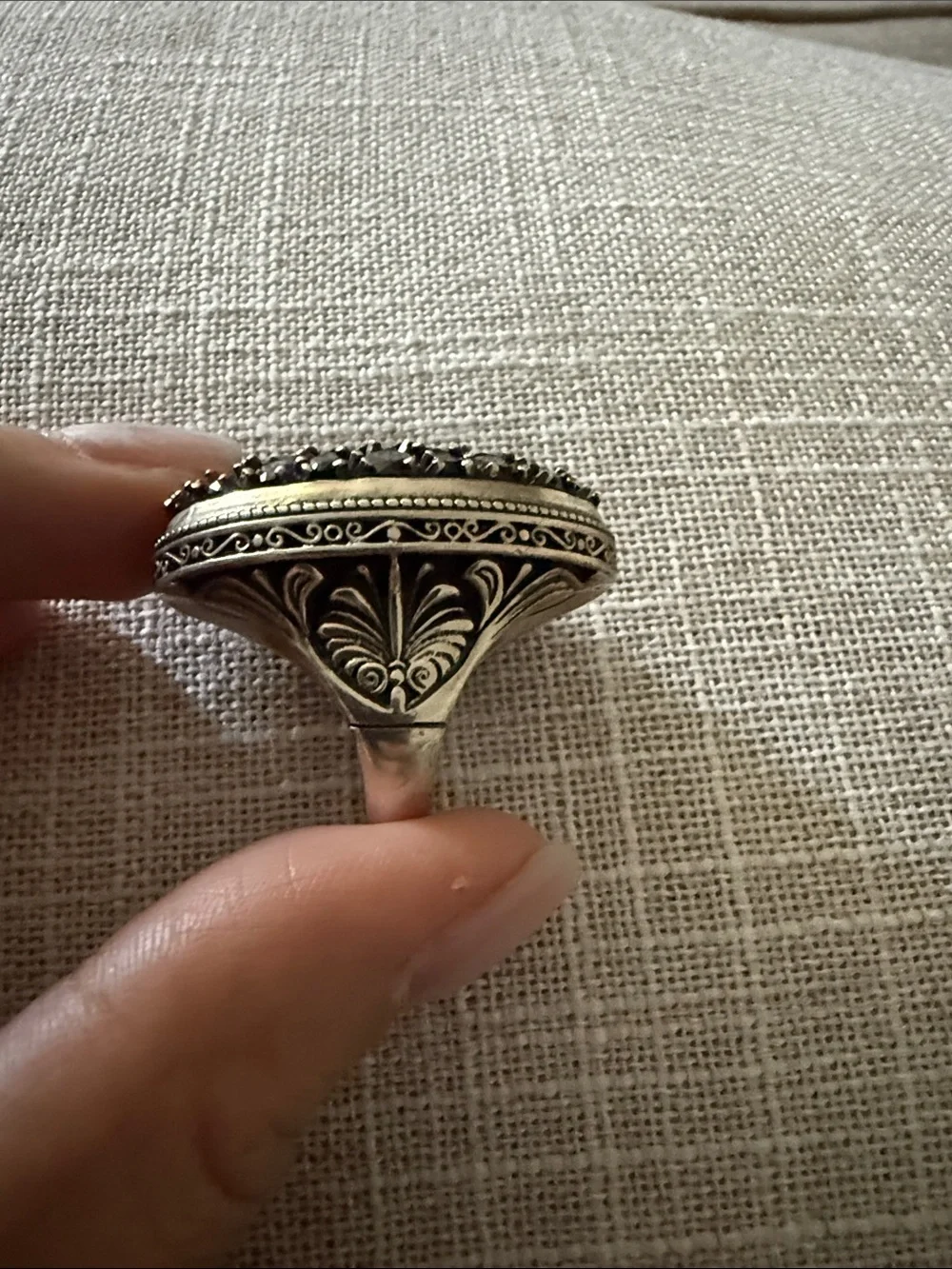 Konstantino Onyx Oval Ring